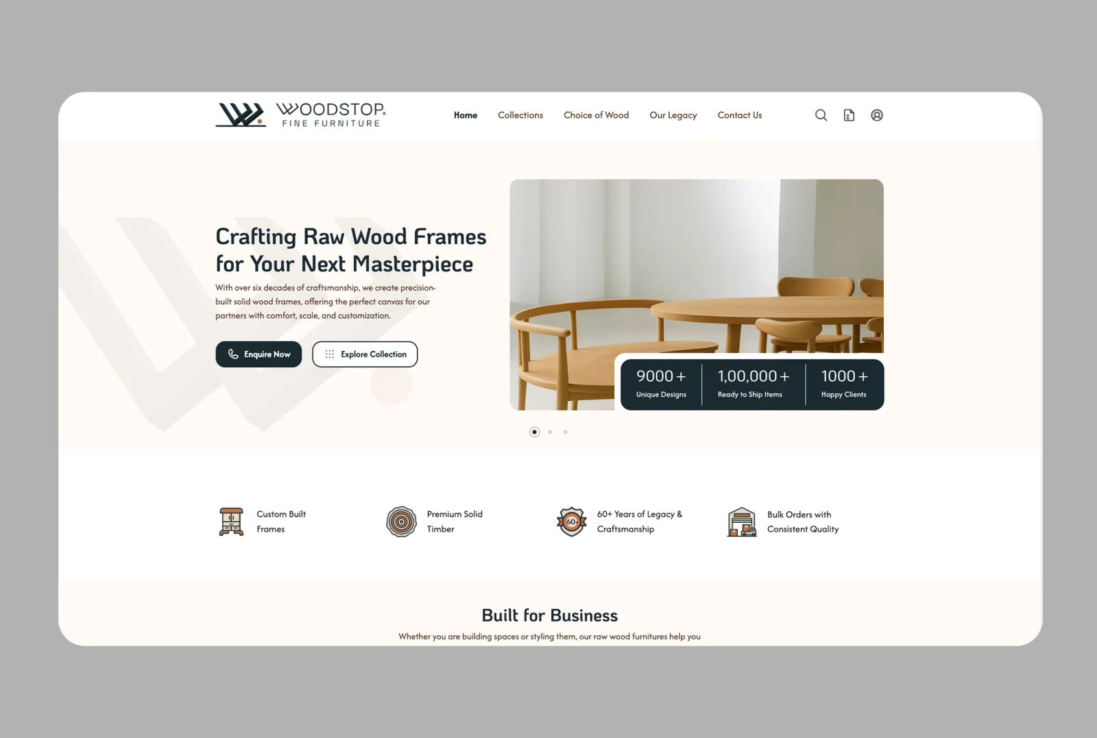 Woodstop homepage