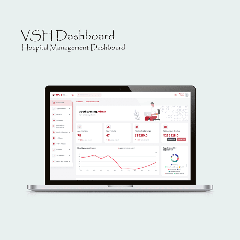 VSH Hospital Appointment Booking Screenshot